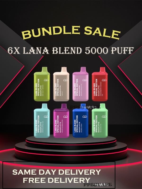 6X LANA BLEND 5K PUFF BUNDLE