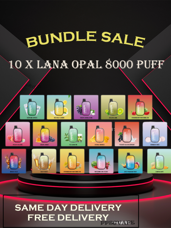 10x LANA OPAL 8000 PUFF